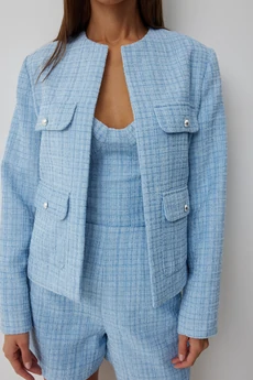 Жакет 1035 голубой V&N fashion