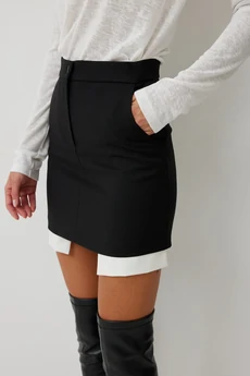 Юбка 1041 черный V&N fashion