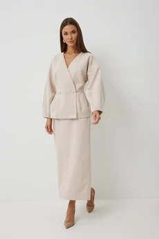 Жакет 1048 бежевый V&N fashion