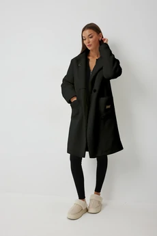 Пальто 1057 чёрный V&N fashion