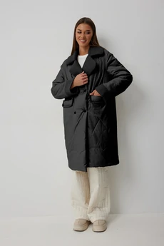 Пальто 1065 чёрный V&N fashion