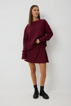 Юбка 1081 бордо V&N fashion