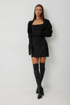 Юбка 1084 черный V&N fashion