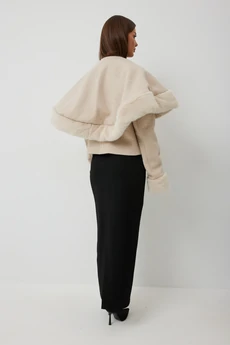 Шуба 1090 бежевый V&N fashion