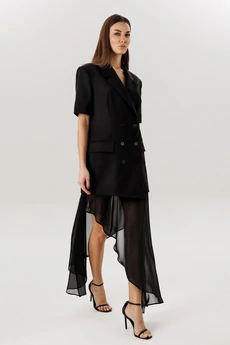 Юбка-шорты 1097 черный V&N fashion