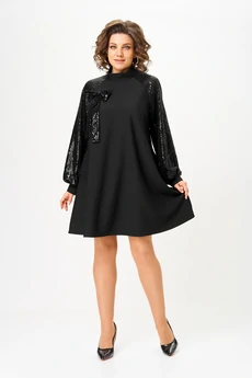 Платье 1100 черный V&N fashion