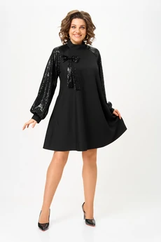 Платье 1100 черный V&N fashion