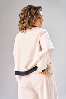 Бомбер 1101 бежевый V&N fashion