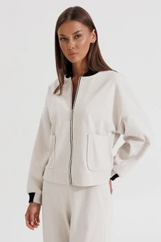 Бомбер 1101 бежевый V&N fashion