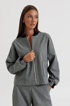 Бомбер 1101 серый V&N fashion