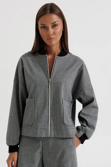 Бомбер 1101 серый V&N fashion