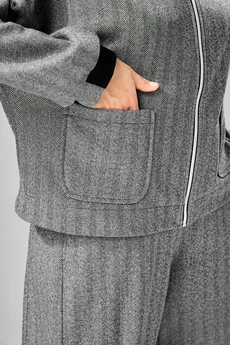 Бомбер 1101 серый V&N fashion