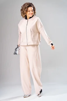 Бомбер 1101 бежевый V&N fashion