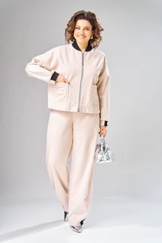 Костюм брючный 1103 бежевый V&N fashion