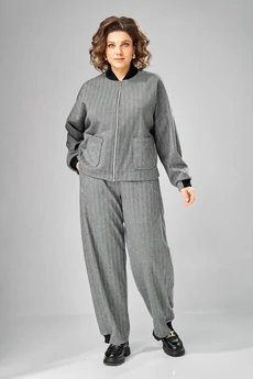 Костюм брючный 1103 серый V&N fashion