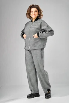 Бомбер 1101 серый V&N fashion