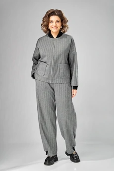 Бомбер 1101 серый V&N fashion