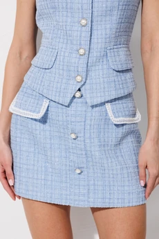 Юбка 1105 голубой V&N fashion