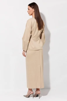 Костюм с юбкой 1113 бежевый V&N fashion