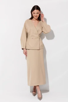 Костюм с юбкой 1113 бежевый V&N fashion