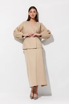 Юбка 1112 бежевый V&N fashion