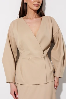 Костюм с юбкой 1115 бежевый V&N fashion