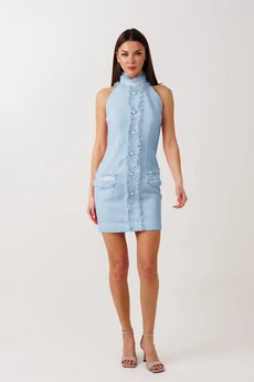 Платье 1125 голубой V&N fashion