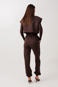 Костюм брючный 1130 коричневый V&N fashion