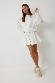 Костюм с юбкой 1132 белый V&N fashion