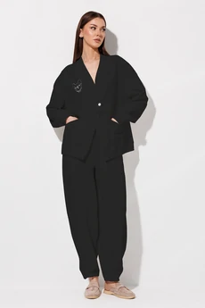 Костюм брючный 1136 черный V&N fashion