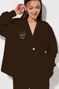 Костюм брючный 1136 шоколад V&N fashion