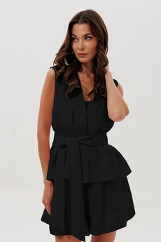 Костюм с шортами 1152 черный V&N fashion