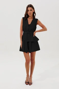 Костюм с шортами 1152 черный V&N fashion