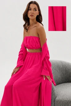 Костюм брючный 1157 малиновый V&N fashion