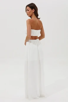 Костюм брючный 1157 белый V&N fashion