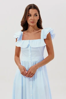 Сарафаны 1158 голубой V&N fashion