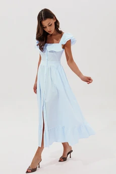 Сарафаны 1158 голубой V&N fashion