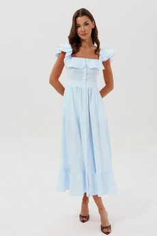 Сарафаны 1158 голубой V&N fashion