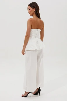 Костюм брючный 1162 белый V&N fashion