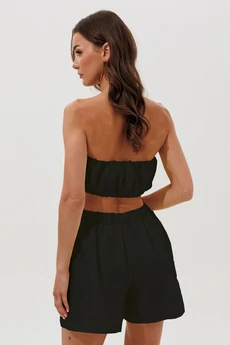 Костюм с шортами 1166 черный V&N fashion
