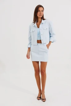 Юбка 1175 голубой V&N fashion