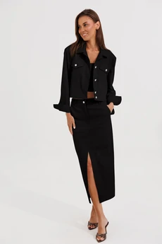 Юбка 1177 черный V&N fashion