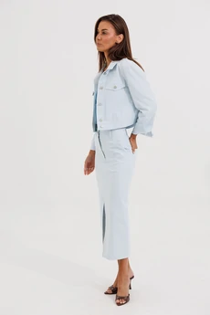 Костюм с юбкой 1178 голубой V&N fashion