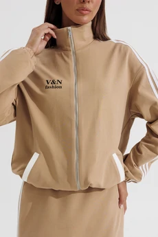 Бомбер 1183 бежевый V&N fashion