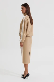 Костюм с платьем 1184 бежевый V&N fashion