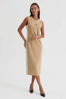 Костюм с платьем 1184 бежевый V&N fashion