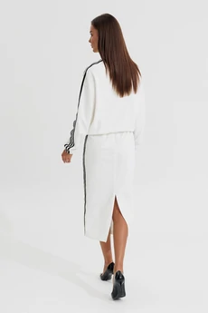 Костюм с платьем 1184 белый V&N fashion