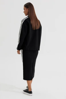 Костюм с платьем 1184 черный V&N fashion