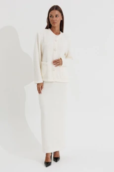 Костюм с юбкой 1187 молоко V&N fashion