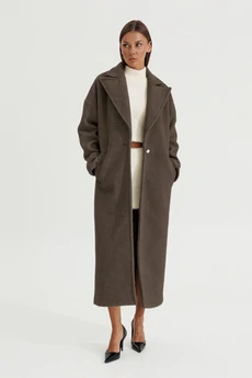 Пальто 1196 шоколад V&N fashion